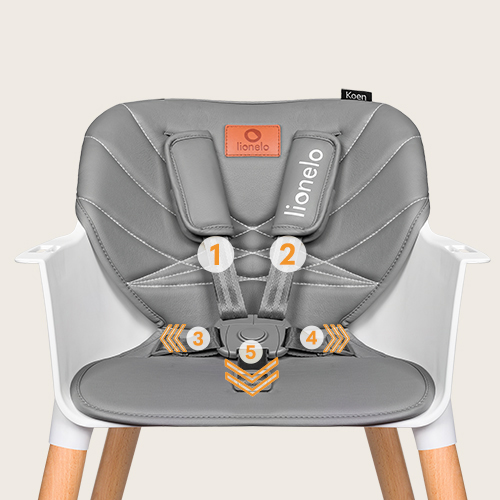 lionelo Koen Beige Sand — Krzesełko do karmienia
